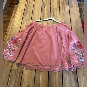 Off the shoulder top.